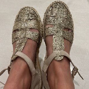 Aldo gold sandals